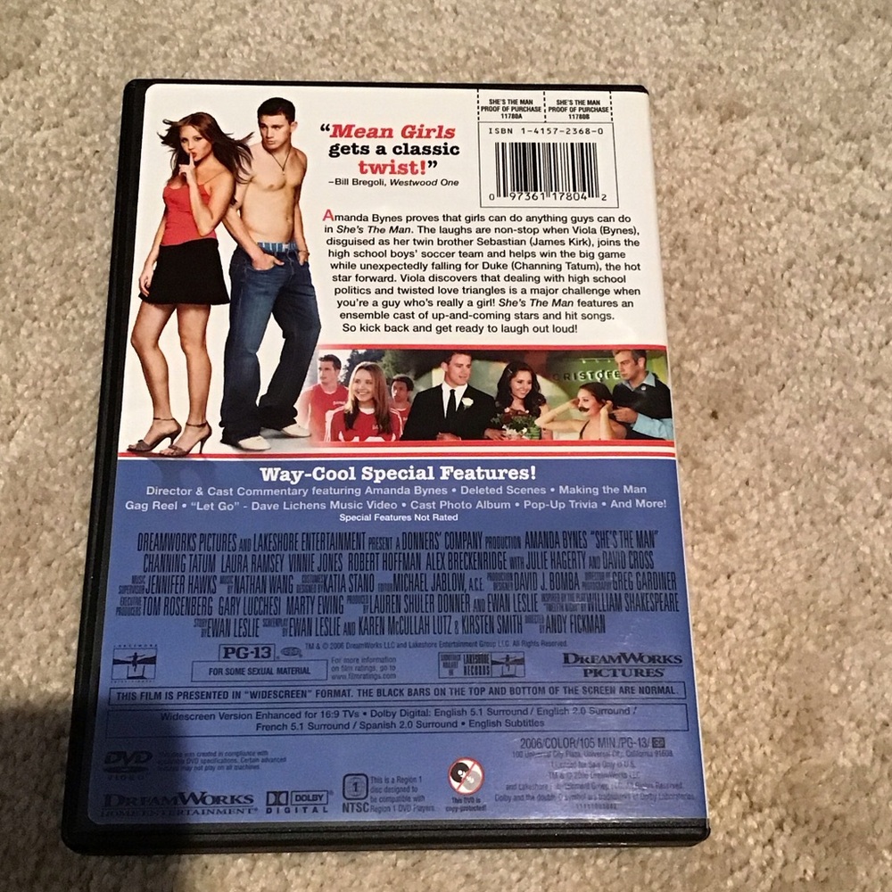 She's The Man DVD - 5 for $5 - Picture 2 of 4